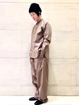 「Johnbull Private labo（ジョンブルプライベートラボ）のアイテム（スリッポン）」を使った、J2さん（メンズ・180cm）の冬コーディネート