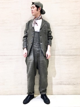 「Johnbull Private labo（ジョンブルプライベートラボ）のアイテム（テーラードジャケット）」を使った、J2さん（メンズ・180cm）の春コーディネート