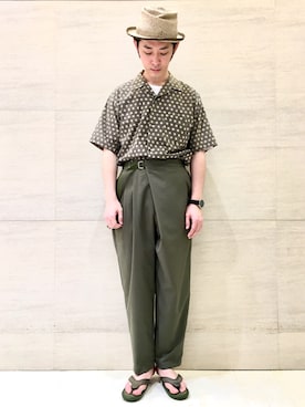 「JOJO（ジョジョ）のアイテム」を使った、J2さん（メンズ・180cm）の春コーディネート