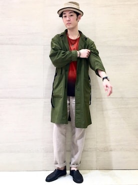 「Johnbull Private labo（ジョンブルプライベートラボ）のアイテム（その他アウター）」を使った、J2さん（メンズ・180cm）の春コーディネート