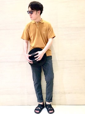 「Johnbull Private labo（ジョンブルプライベートラボ）のアイテム（帽子）」を使った、J2さん（メンズ・180cm）の春コーディネート