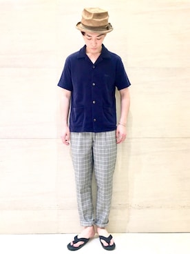 「JOJO（ジョジョ）のアイテム」を使った、J2さん（メンズ・180cm）の春コーディネート