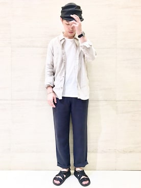 「Johnbull Private labo（ジョンブルプライベートラボ）のアイテム（アクセサリー）」を使った、J2さん（メンズ・180cm）の夏コーディネート