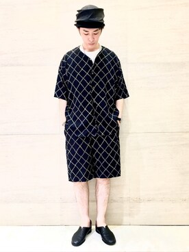 「Johnbull Private labo（ジョンブルプライベートラボ）のアイテム（アクセサリー）」を使った、J2さん（メンズ・180cm）の夏コーディネート