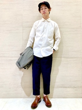 「Johnbull Private labo（ジョンブルプライベートラボ）のアイテム（Tシャツ/カットソー）」を使った、J2さん（メンズ・180cm）の夏コーディネート