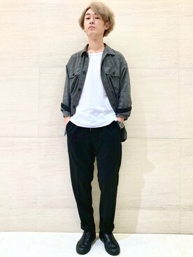 「Johnbull Private labo（ジョンブルプライベートラボ）のアイテム（その他アウター）」を使った、J2さん（メンズ・180cm）の秋コーディネート