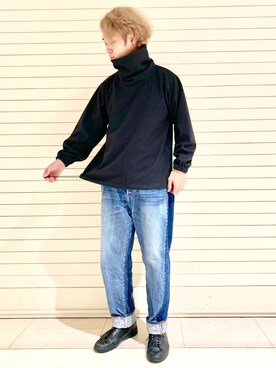 「Johnbull Private labo（ジョンブルプライベートラボ）のアイテム（パーカー）」を使った、J2さん（メンズ・180cm）の秋コーディネート