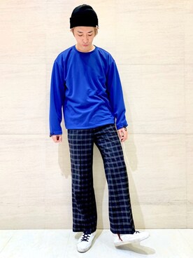 「Johnbull Private labo（ジョンブルプライベートラボ）のアイテム（帽子）」を使った、J2さん（メンズ・180cm）の秋コーディネート