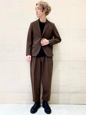 「Johnbull Private labo（ジョンブルプライベートラボ）のアイテム（テーラードジャケット）」を使った、J2さん（メンズ・180cm）の秋コーディネート