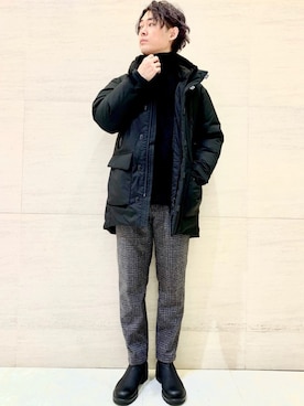 「Johnbull Private labo（ジョンブルプライベートラボ）のアイテム（ダウンジャケット/コート）」を使った、J2さん（メンズ・180cm）の秋コーディネート
