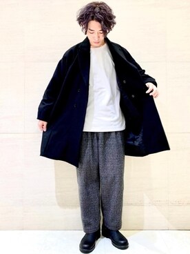 「Johnbull Private labo（ジョンブルプライベートラボ）のアイテム（Tシャツ/カットソー）」を使った、J2さん（メンズ・180cm）の秋コーディネート