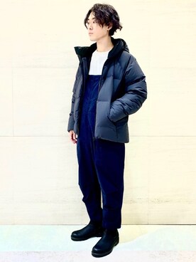 「Johnbull Private labo（ジョンブルプライベートラボ）のアイテム（オールインワン・サロペット）」を使った、J2さん（メンズ・180cm）の秋コーディネート