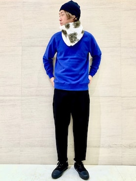 「Johnbull Private labo（ジョンブルプライベートラボ）のアイテム（帽子）」を使った、J2さん（メンズ・180cm）の秋コーディネート