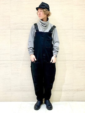 「Johnbull Private labo（ジョンブルプライベートラボ）のアイテム（パーカー）」を使った、J2さん（メンズ・180cm）の冬コーディネート