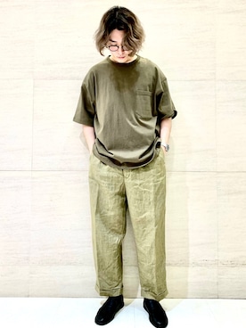 「johnbull」｜「アイテム（スリッポン）」を使った、J2さん（メンズ・180cm）の春コーディネート