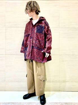 「Johnbull Private labo（ジョンブルプライベートラボ）のアイテム（トップス）」を使った、J2さん（メンズ・180cm）の春コーディネート