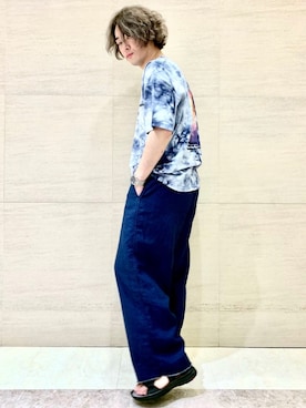 「Johnbull Private labo（ジョンブルプライベートラボ）のアイテム（トップス）」を使った、J2さん（メンズ・180cm）の春コーディネート