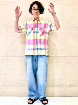 「Johnbull Private labo」｜J2さん（メンズ・180cm）の夏コーディネート