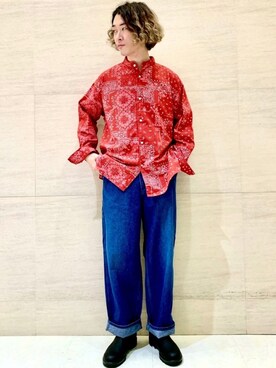 「johnbull」｜「アイテム（ブーツ）」を使った、J2さん（メンズ・180cm）の秋コーディネート