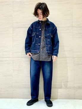 「Johnbull（ジョンブル）のアイテム（ジャケット/アウター）」を使った、J2さん（メンズ・180cm）の冬コーディネート
