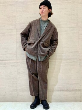 「Johnbull（ジョンブル）のアイテム（ジャケット/アウター）」を使った、J2さん（メンズ・180cm）の冬コーディネート