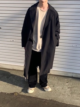 「COMOLI（コモリ）のアイテム（その他アウター）」を使った、n ㅤo ㅤyさん（メンズ・170cm）の冬コーディネート