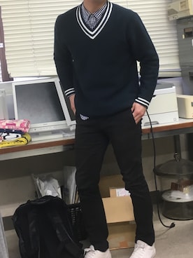「研究室」｜YUぽん.jpgさん（メンズ・174cm）の春コーディネート