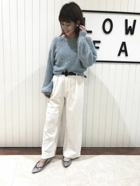 「フェザー」｜「アイテム（バレエシューズ）」を使った、miyusan☆さん（レディース・156cm）の秋コーディネート