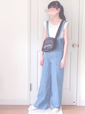 「CONVERSE（コンバース）のconverse（コンバース） ALL STAR OX（オールスターOX）（スニーカー）」を使った、cocoroさん（レディース・160cm）の夏コーディネート