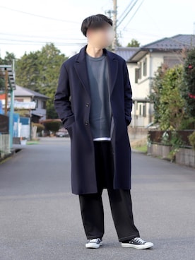 「BASQUE magenta（バスクマゼンタ）のアイテム（ブルゾン）」を使った、トミーさん（メンズ・178cm）の冬コーディネート