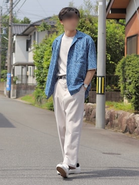 「JUNRED（ジュンレッド）のアイテム（トップス）」を使った、トミーさん（メンズ・178cm）の春コーディネート
