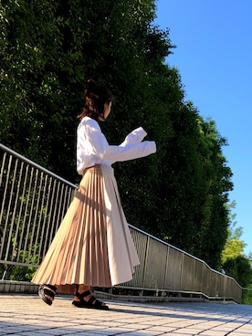 「STUDIOUS（ステュディオス）のアイテム」を使った、KAORIさん（レディース・154cm）の春コーディネート