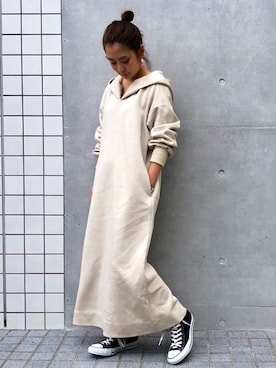 「STUDIOUS(ステュディオス)のアイテム(ワンピース/ドレス)」を使った、KAORIさん(レディース・153cm)の夏コーディネート