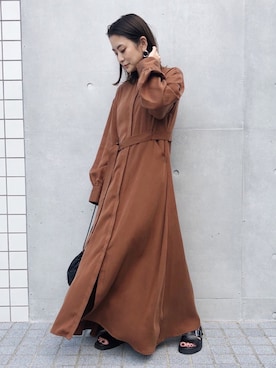 「STUDIOUS（ステュディオス）のアイテム」を使った、KAORIさん（レディース・153cm）の夏コーディネート