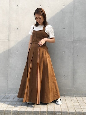 「CASA FLINE（カーサフライン）のアイテム」を使った、KAORIさん（レディース・153cm）の秋コーディネート