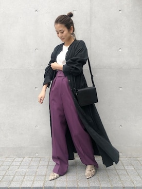 「STUDIOUS（ステュディオス）のアイテム」を使った、KAORIさん（レディース・153cm）の秋コーディネート