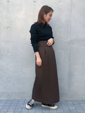 「STUDIOUS（ステュディオス）のアイテム」を使った、KAORIさん（レディース・153cm）の秋コーディネート