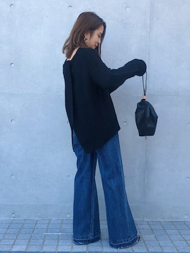 「ADAWAS（アダワズ）のアイテム」を使った、KAORIさん（レディース・153cm）の秋コーディネート