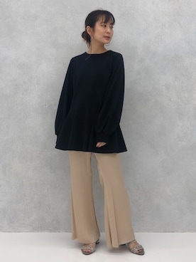 「STUDIOUS（ステュディオス）のアイテム（トップス）」を使った、KAORIさん（レディース・153cm）の冬コーディネート