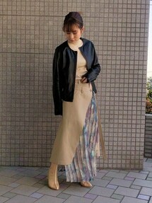 美品✨UNITED TOKYO ノーカラー ライダースジャケット S サイズ 1 UNITED TOKYOノーカラーレザージャケット 牛革