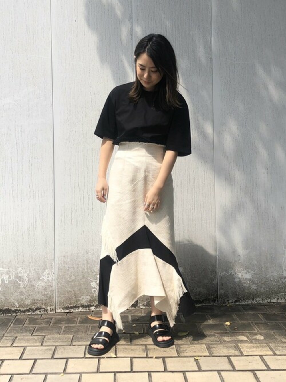KAORIさんの「サークルカットフリンジスカート（UNITED TOKYO）」を使ったコーディネート