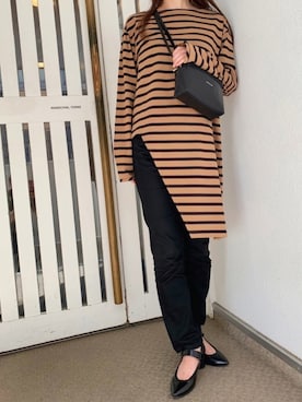 「MARECHAL TERRE（マルシャルテル）のアイテム」を使った、TAKUさん（レディース・156cm）の秋コーディネート