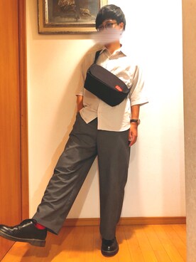 「アイテム（メッセンジャーバッグ）」を使った、ぶーぶさん（メンズ・165cm・10代）の夏コーディネート
