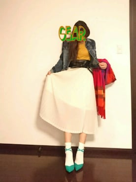 「Roomy's（ルーミーズ）のアイテム（パンプス）」を使った、chikoさん（レディース・156cm）の秋コーディネート