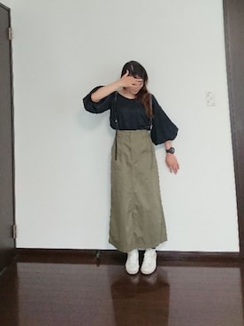 「PRO TREK(プロトレック)のアイテム」を使った、chikoさん(レディース・156cm)の秋コーディネート