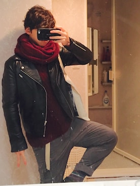RYOMAさん（メンズ・168cm）の冬コーディネート