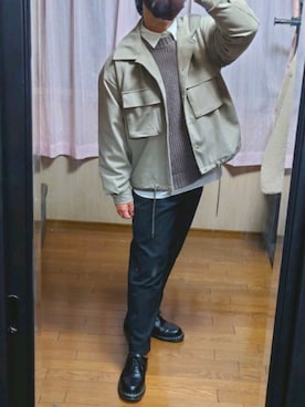 「anown（アノン）のアイテム（ジャケット/アウター）」を使った、Shuuuuさん（メンズ・166cm）の冬コーディネート