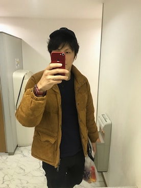 「Hub&Spoke（ハブアンドスポーク）のアイテム（ジャケット/アウター）」を使った、あさりんかさん（メンズ・185cm）の秋コーディネート