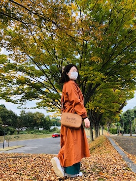 「カボチャコーデ🎃」｜ぽのぷんさん（レディース・149cm）の秋コーディネート