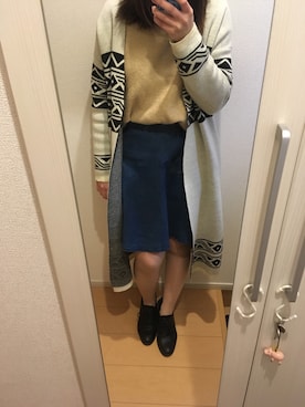 「Right-on（ライトオン）のアイテム（その他アウター）」を使った、saeさん（レディース・155cm）の春コーディネート